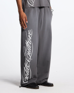 PANTALONES DEPORTIVOS SCRIPT GRIS ANTRACITA