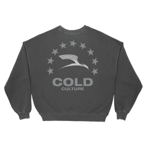 Sudadera de cuello redondo Heights, gris grueso