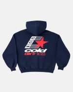 Sudadera con capucha de aerolíneas azul marino
