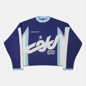 Jersey azul de punto WINNER