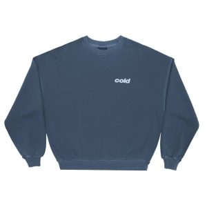 Sudadera de cuello redondo DICE azul pizarra