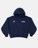 Sudadera con capucha de aerolíneas azul marino