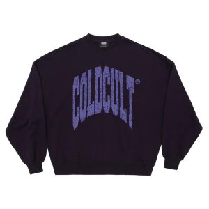 CUELLO REDONDO DISTORSIONADO MORADO ULTRAMARINO
