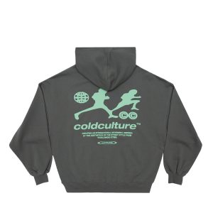 LLEGADA TARDE SUDADERA CON CAPUCHA GRIS