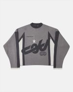 Jersey de punto WINNER gris, negro y blanco