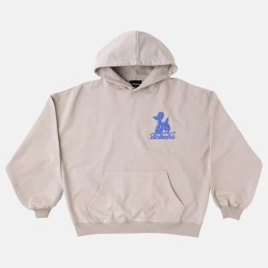 Sudadera con capucha para perro con estampado de globos, color marrón medio