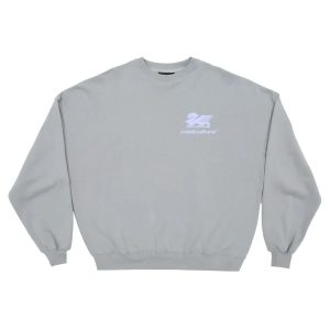 Sudadera de cuello redondo Dragon Pixel azul medio