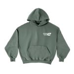 Sudadera con capucha Cold Logos color verde ceniza