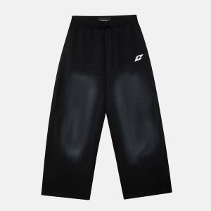 Pantalones Savage lavados en blanco y negro