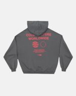 SUDADERA CON CAPUCHA COMUNITARIA GRIS POLVO