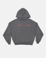 SUDADERA CON CAPUCHA COMUNITARIA GRIS POLVO