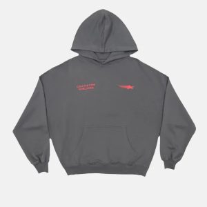 SUDADERA CON CAPUCHA COMUNITARIA GRIS POLVO