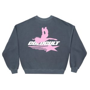 Sudadera de cuello redondo Galactic Glide azul oscuro