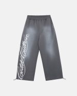 PANTALONES DEPORTIVOS SCRIPT GRIS ANTRACITA