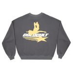 Sudadera de cuello redondo Galactic Glide gris ahumado