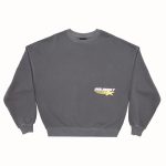 Sudadera de cuello redondo Galactic Glide gris ahumado