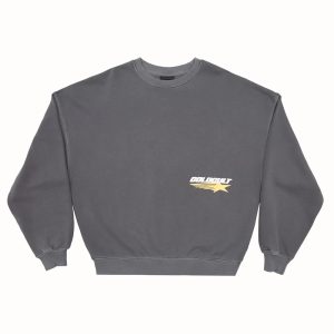 Sudadera de cuello redondo Galactic Glide gris ahumado