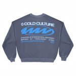 Sudadera de cuello redondo World Wide Circle azul oscuro