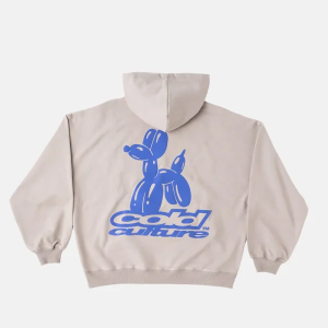 Sudadera con capucha para perro con estampado de globos, color marrón medio