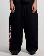 PANTALONES DEPORTIVOS DE CAMUFLAJE SALVAJE NEGROS