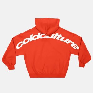 SUDADERA CURVA VIBRANTE ROJA