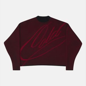 Jersey de punto negro sucio