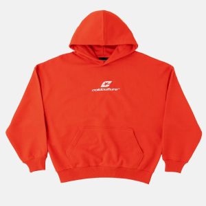 SUDADERA CURVA VIBRANTE ROJA
