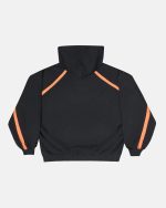 SUDADERA CON CAPUCHA NEGRA CON DETALLES