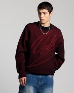 Jersey de punto negro sucio