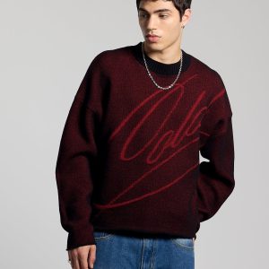 Jersey de punto negro sucio