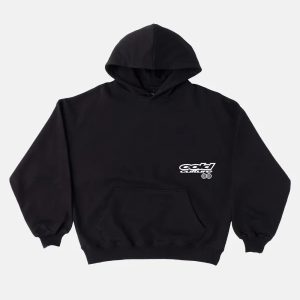 SUDADERA CON CAPUCHA PARA PERROS NEGRA