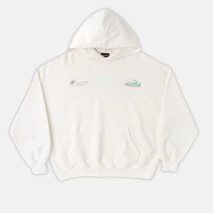 Sudadera con capucha FLAME STARS blanca