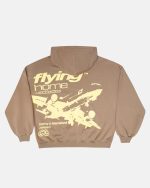 Sudadera con capucha Flying Home color marrón nogal