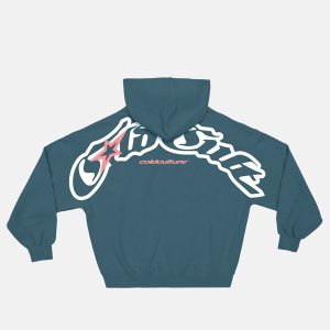 Sudadera con capucha de arco gótico azul pizarra