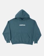 Sudadera con capucha de arco gótico azul pizarra