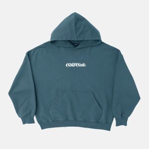 Sudadera con capucha de arco gótico azul pizarra
