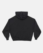 SUDADERA CON CAPUCHA ITALIC-STARS NEGRA