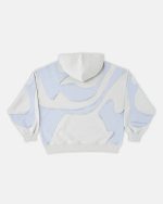 SUDADERA CON CAPUCHA DE CORTES ABSTRACTOS GRIS OSCURO GRIS OSCURO