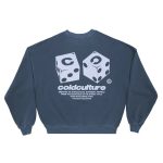 Sudadera de cuello redondo DICE azul pizarra